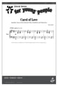Carol of Love Unison choral sheet music cover